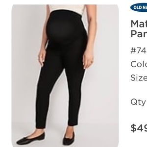 Old navy maternity pixie pant